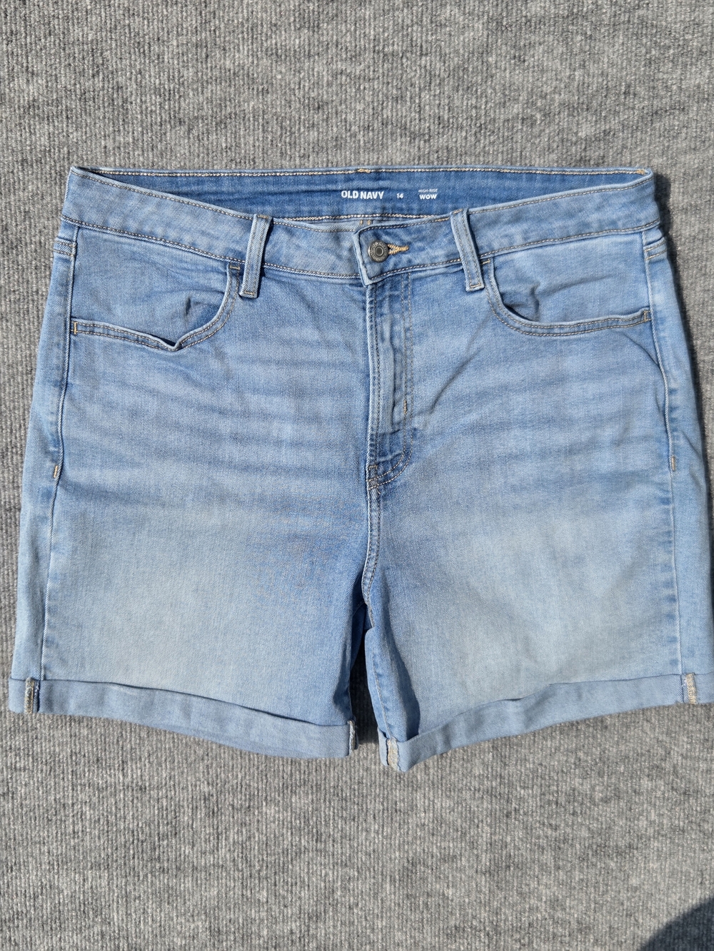 Old Navy High-Rise Wow Demin Shorts Size-14